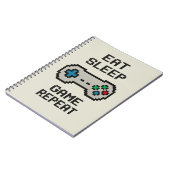 Manger Dormir Jouer Répéter – Cahier de Pixel Game (Côté gauche)