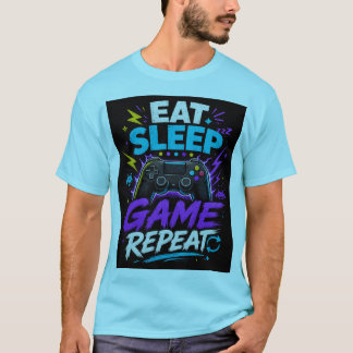 Manger Dormir Jouer Répéter T-shirt de conception