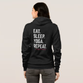 Manger. Dormir. Yoga. Répéter. | Sweat à capuche (Dos entier)