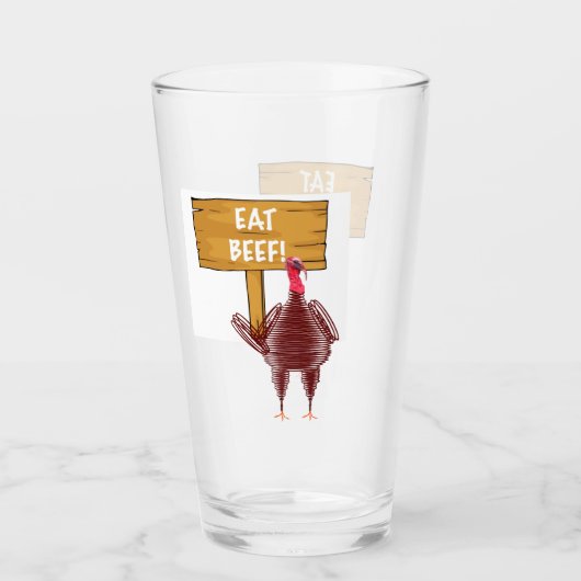 Manger du bœuf Verre (Devant)