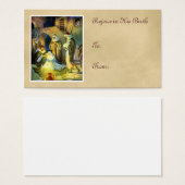 Manger Jesus Gift Label Kerst Visitekaartje (Voorkant /achterkant)