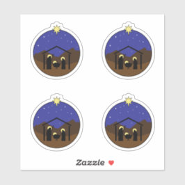Manger Kerstmis Natitivity Scene Sticker