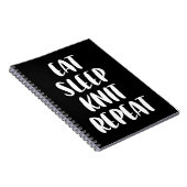 Manger Knit Sleep Répéter le carnet noir (Côté Droit)
