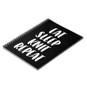 Manger Knit Sleep Répéter le carnet noir (Côté gauche)