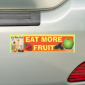 MANGER PLUS de sticker pare-chocs FRUIT (En voiture)