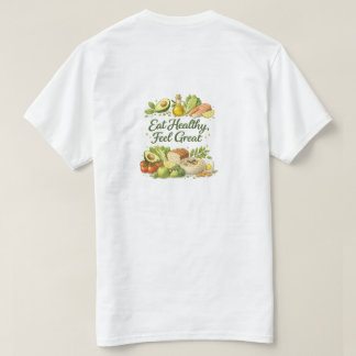 Manger Sainement Se Sentir Génial T-Shirt Basique