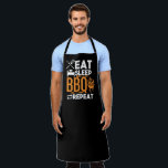 Manger Sleep BBBQ Grand tablier noir<br><div class="desc">Ajoutez un peu d'humour à votre prochain barbecue !</div>