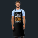 Manger Sleep BBBQ Grand tablier noir<br><div class="desc">Ajoutez un peu d'humour à votre prochain barbecue !</div>