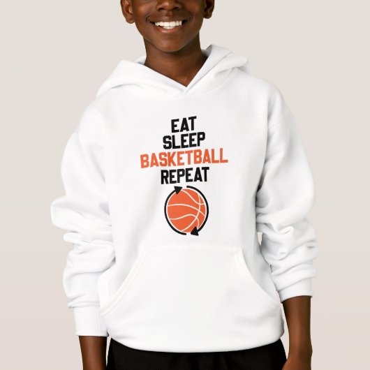 manger sommeil basketball sport Sweat - shirt à ca (Devant)