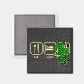 Manger - Sommeil - Magnet Cthulhu (Recto/Verso)