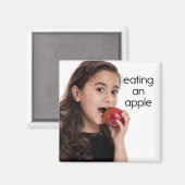 Manger un aimant de réfrigérateur Apple (Recto/Verso)