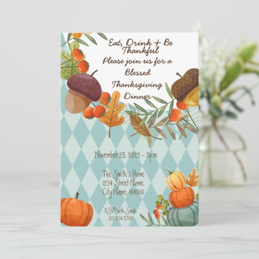 MANGER UN VERRE ET ÊTRE UNE INVITATION MERCIEUSE (Debout devant)