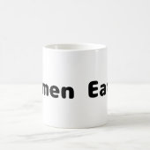 Mangeur de Ramen - Mug Café avec Écriture Noire (Centre)