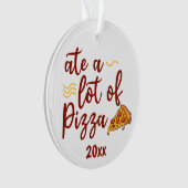 Mangez beaucoup de pizza avec tranche de pizza (devant)