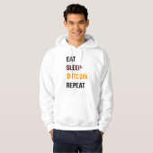 Mangez Bitcoin Répéter Sweat - shirt à capuche - D (Devant entier)