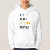 Mangez Bitcoin Répéter Sweat - shirt à capuche - D (Devant)