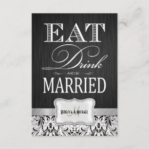 Mangez Boire et être marié Mariage RSVP