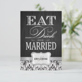 Mangez Boire et être marié Mariage RSVP (Debout devant)