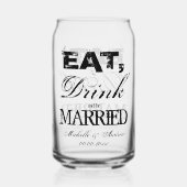 Mangez boire et être marié mariage soda peut lunet (Verso)