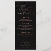 Mangez Boire et être marié Menu pour Assiette (Devant)