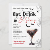 Mangez Boire Et Soyez Effrayant Invitation De La F (Devant)