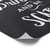 Mangez Boire et Soyez Effrayant Panneau du tableau (Coin)