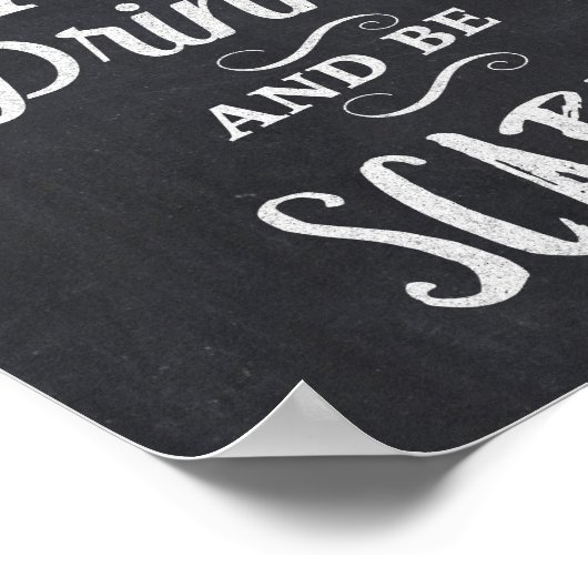 Mangez Boire et Soyez Effrayant Panneau du tableau (Coin)