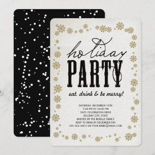Mangez Boire et Soyez Joyeux Invitation de fête de
