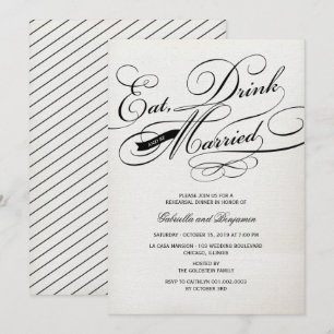 Mangez Boire Et Soyez Marié Invitation