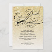 Mangez Boire Et Soyez Marié Invitation (Devant)