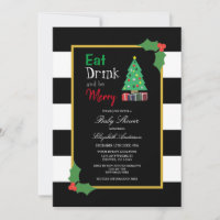 Mangez Boire Et Soyez Merry Baby shower Invitation