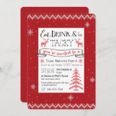 Mangez, boisson et soyez invitation de mauvais (Devant / Derrière)