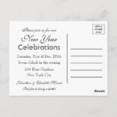 Mangez, buvez C'est le Nouvel An Invitation (Dos)