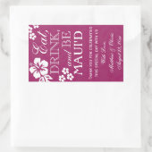 Mangez, buvez et Be Maui'd Mariage Étiquettes de v (Sac)