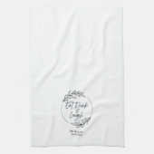 Mangez, Buvez et Rire Nom Personnalisé Serviette d (Vertical)