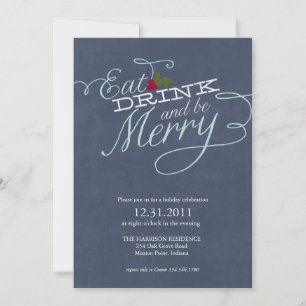 Mangez, buvez et soyez joyeux Invitation à la fête