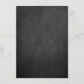 Mangez, buvez et soyez marié Chalkboard Menus Mari (Dos)