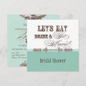 Mangez, buvez et soyez marié(e) Invitation à une d (Devant / Derrière)