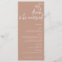 Mangez, Buvez Et Soyez Marié Script Menu Mariage