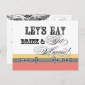 Mangez, buvez et soyez marié, soyez mon Invitation (Devant / Derrière)