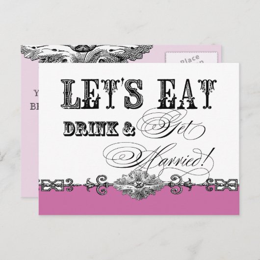 Mangez, Buvez n Mariez-vous, Invitation à la douch (Devant / Derrière)