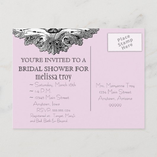 Mangez, Buvez n Mariez-vous, Invitation à la douch (Dos)