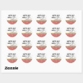 Mangez, buvez n Obtenez Marié Matching Stickers ou (Feuille)
