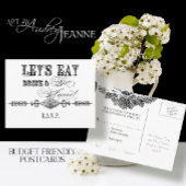 Mangez, buvez n Se marier, Carte postale Réponse R