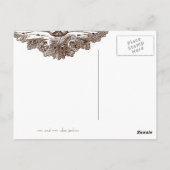 Mangez, Buvez n Se Marier, Merci Note Carte Postal (Dos)