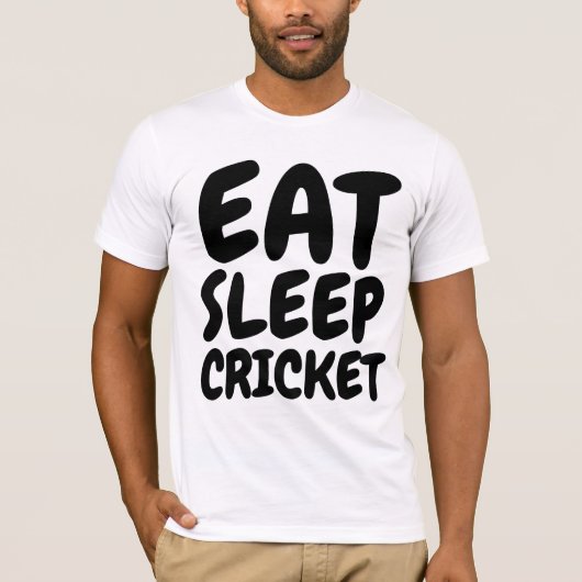 Mangez des T-shirts SLEEP CRICKET (Devant)