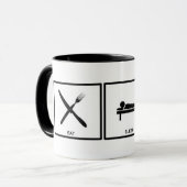 mangez, dormez, tasse de sudoku (Devant gauche)