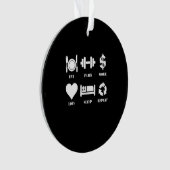 Mangez en train Loisirs Dormir Répéter Gymnase Mot (devant)