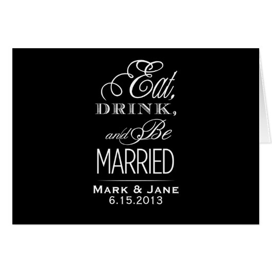 Mangez et soyez mariés (Devant horizontal)