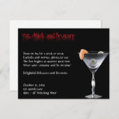 Mangez la boisson et soyez invitation effrayante (Devant / Derrière)